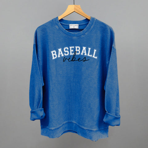Baseball Vibes Script – Unisex Baseball Shirt With Script Font Design