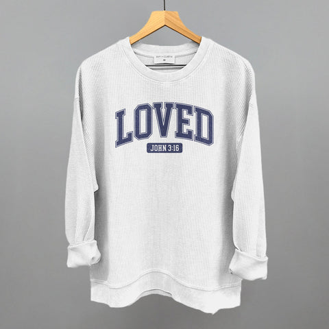 Loved John 3:16 Shirt – Navy Blue Christian T-Shirt with Inspirational Message