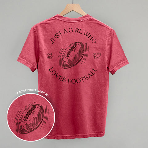 Just A Girl Who Loves Football (Back Print)
