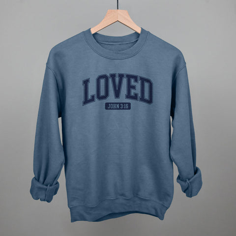 Loved John 3:16 Shirt – Navy Blue Christian T-Shirt with Inspirational Message