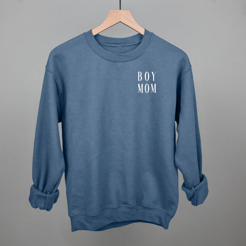 Boy Mom Shirt - Cute Mom T Shirt With Left Chest Design | Comfortable Cotton Tee