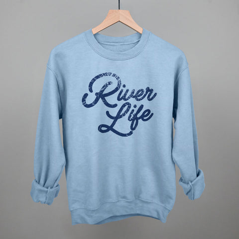 Distressed Script Tee – River Life Design | Comfortable Unisex Shirt by Ivy + Cloth