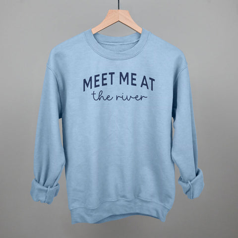 Meet Me At The River Shirt – Comfortable Cotton Tee With Arch Script Design