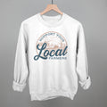 Support Your Local Farmers POD - Apparel Ivy + Cloth White S Sweatshirt