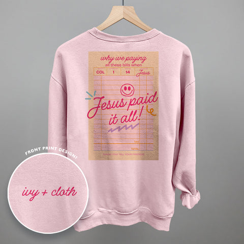 Jesus Paid It All (Back Print)