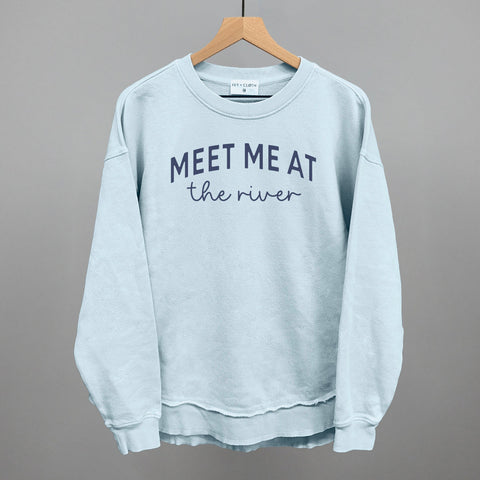 Meet Me At The River Shirt – Comfortable Cotton Tee With Arch Script Design