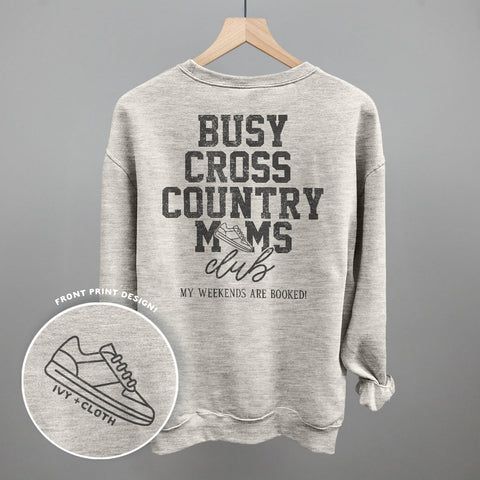 Busy Cross Country Moms Club (Back Print)