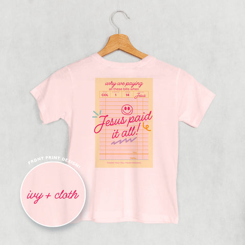 Jesus Paid It All (Kids Back Print)