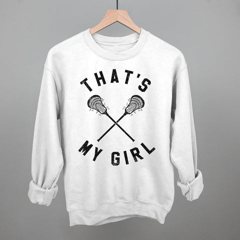 That's My Girl Lacrosse Team Spirit Shirt – Girls Sportswear Tailgate Outfit