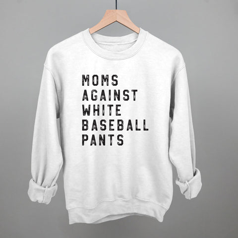 Moms Against White Baseball Pants