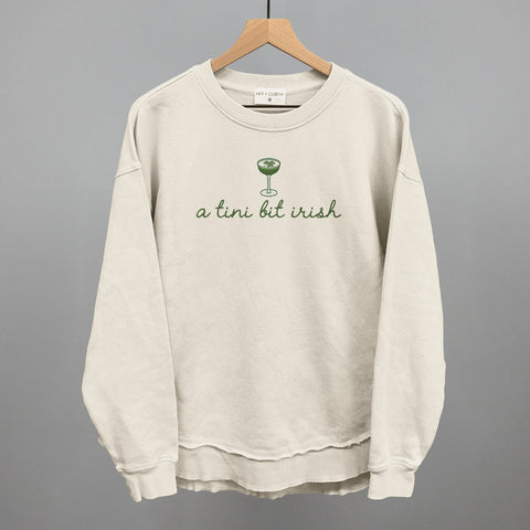 Tini Bit Irish Shirt – Irish Graphic Tee | Corded Fabric Crewneck by Ivy + Cloth