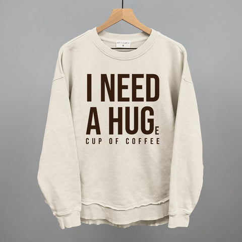I Need A Hug Coffee Shirt – Soft Cotton Crewneck Coffee Graphic Tee