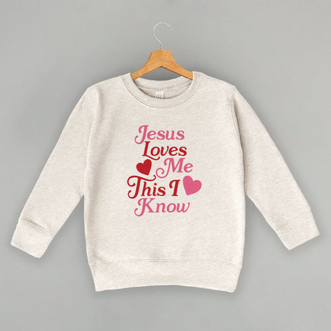 Jesus Loves Me Kids Shirt - Inspirational Faith-Based Kids Heart Design Tee