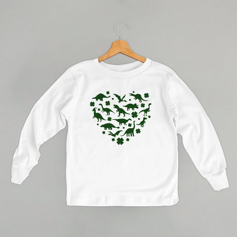 Kids Heart Tee - Clovers and Dinosaurs Graphic Shirt | Ivy + Cloth Casual Wear