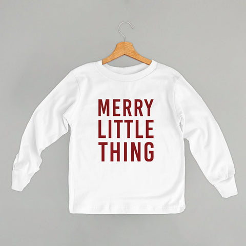Kids Graphic Tee - Merry Little Thing | Soft Cotton Tee, Playtime T-Shirt by Ivy + Cloth