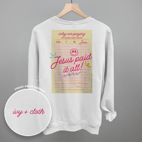 Jesus Paid It All (Back Print)
