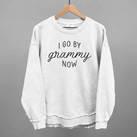 I Go By Grammy Now Graphic Tee – Soft Cotton Fabric Casual Style Top