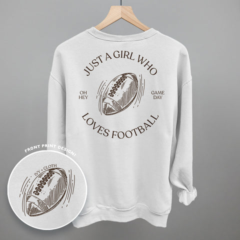 Just A Girl Who Loves Football (Back Print)