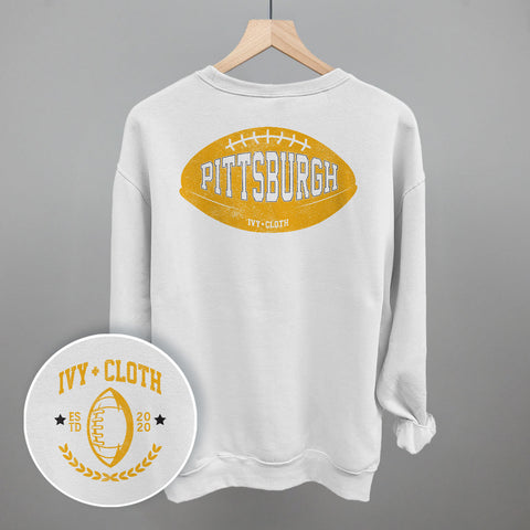 Pittsburgh Football Shirt – Football Back Print Crew Neck Tee | Ivy + Cloth Apparel