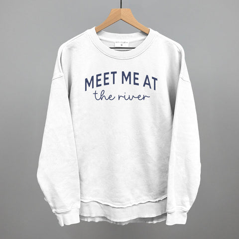 Meet Me At The River Shirt – Comfortable Cotton Tee With Arch Script Design