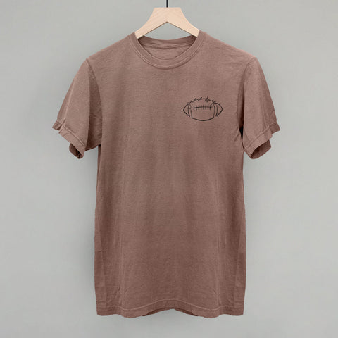 Game Day In Football Scribble (Left Chest)