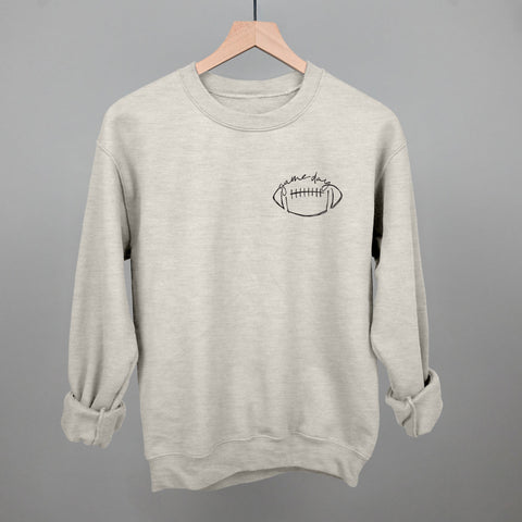 Game Day In Football Scribble (Left Chest)