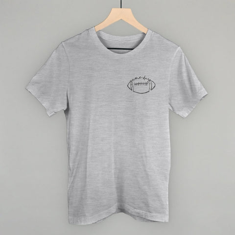 Game Day In Football Scribble (Left Chest)