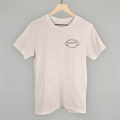 Game Day In Football Scribble (Left Chest)