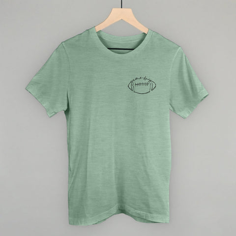 Game Day In Football Scribble (Left Chest)