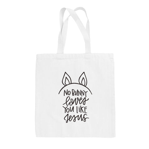 Jesus Tote Bag | Ivy + Cloth Reusable Canvas Shopping Bag With Bunny Print