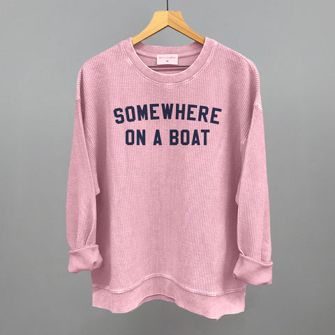 Somewhere On A Boat Shirt – Soft Cotton & Corded Material Casual Boat Shirt