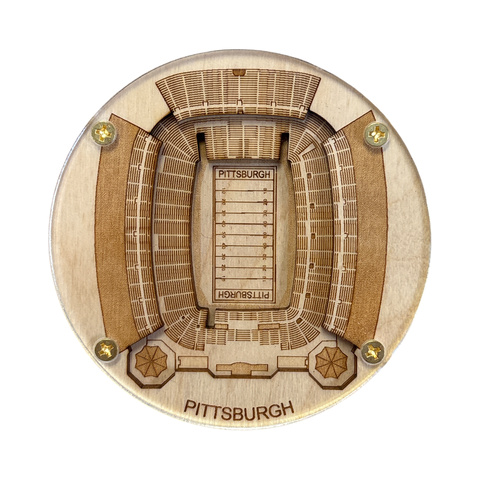 Pittsburgh, Pennsylvania Coaster Art (Heinz Field) | StadiumMapArt