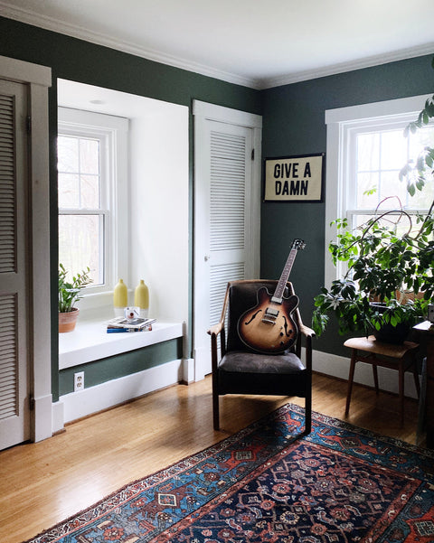 Camp Flag - Give A Damn Cream Black Flag | Oxford Pennant Motivational Decor