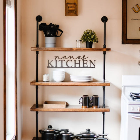 Custom Kitchen Wall Decor - Personalized Name Kitchen Sign, Unique Gift