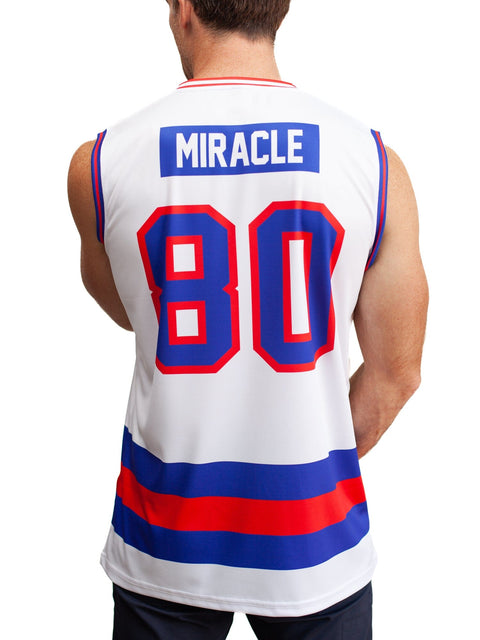 USA Miracle on Ice 1980 Away Hockey Tank Hockey tanks Bench Clearers   