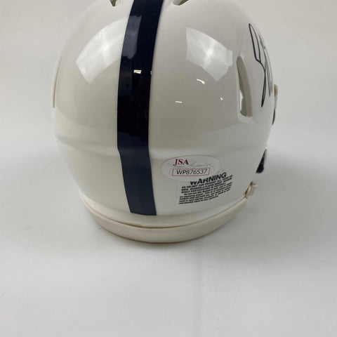 Autographed/Signed Saquon Barkley Penn State Nittany Lions Mini College Football Helmet JSA COA