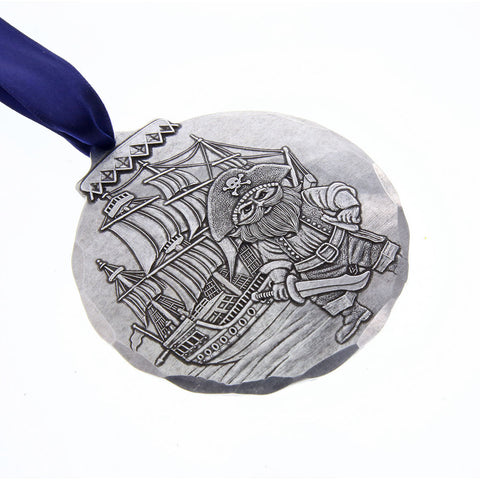 Jolly Pirate Ornament – Durable Nautical Holiday Accent by Wendell August Forge