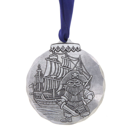 Jolly Pirate Ornament – Durable Nautical Holiday Accent by Wendell August Forge
