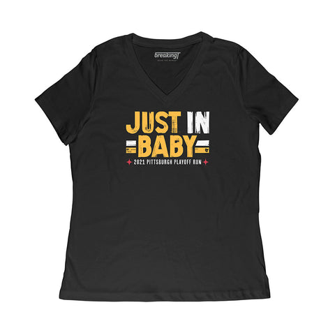 Just In, Baby T-Shirt T-Shirt BreakingT Small Women's V-Neck T-Shirt 