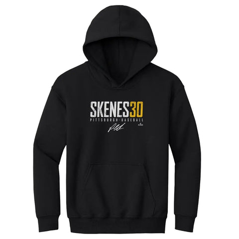 Pittsburgh Pirates Paul Skenes Kids Youth Hoodie Kids Youth Hoodie 500 LEVEL Black S Kids Youth Hoodie