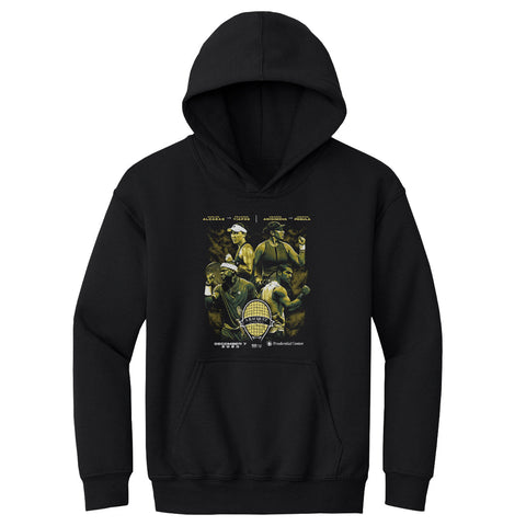 Kids Hooded Sweatshirt 500 LEVEL 2025 A Racquet At The Rock Loose Fit Midweight