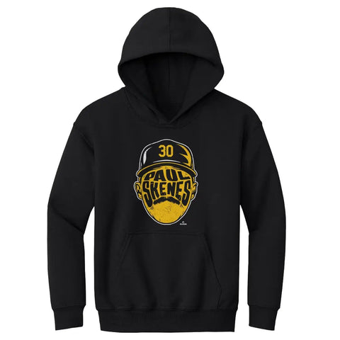 Pittsburgh Pirates Paul Skenes Kids Youth Hoodie Kids Youth Hoodie 500 LEVEL Black S Kids Youth Hoodie