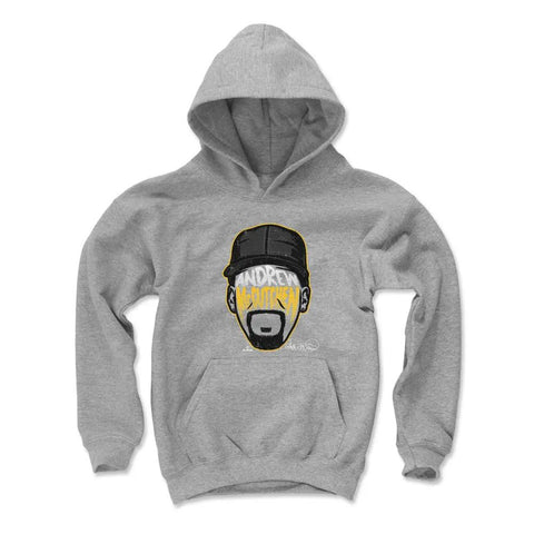 Pittsburgh Pirates Andrew McCutchen Kids Youth Hoodie Kids Youth Hoodie 500 LEVEL Gray S Kids Youth Hoodie