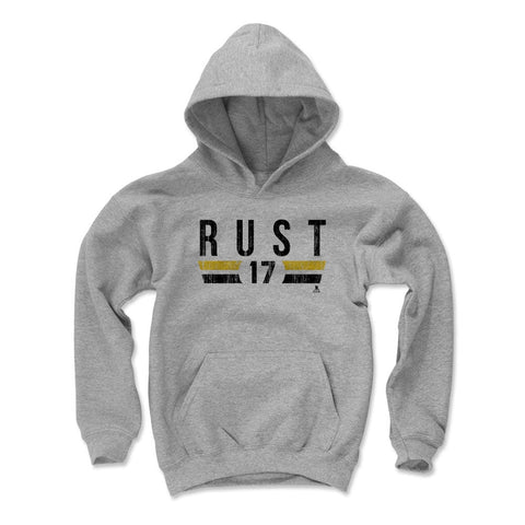 Pittsburgh Penguins Bryan Rust Kids Youth Hoodie Kids Youth Hoodie 500 LEVEL Gray S Kids Youth Hoodie