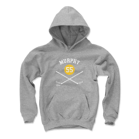 Larry Murphy Pittsburgh 55 Sticks  Kids Youth Hoodie Kids Youth Hoodie 500 LEVEL   