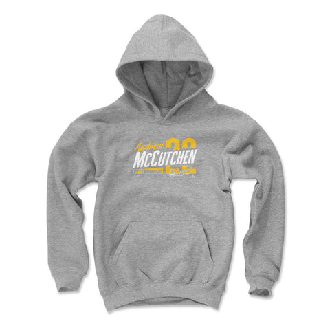 Pittsburgh Pirates Andrew McCutchen Kids Youth Hoodie Kids Youth Hoodie 500 LEVEL Gray S Kids Youth Hoodie