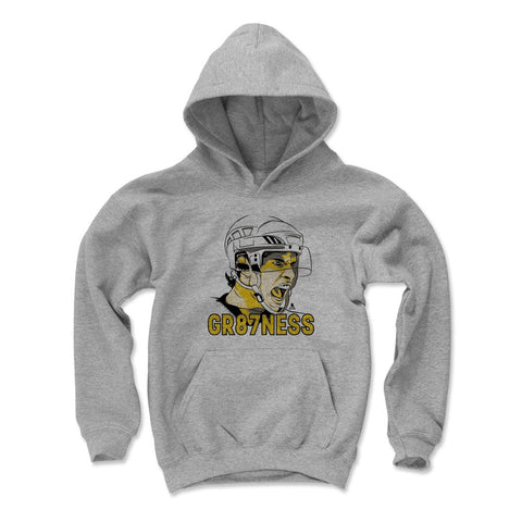 Pittsburgh Penguins Sidney Crosby Kids Youth Hoodie Kids Youth Hoodie 500 LEVEL Gray S Kids Youth Hoodie