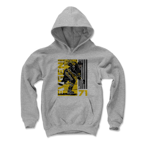 Pittsburgh Penguins Evgeni Malkin Kids Youth Hoodie Kids Youth Hoodie 500 LEVEL Gray S Kids Youth Hoodie