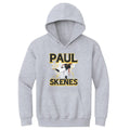 Paul Skenes Pittsburgh Pirates Lightning  | Kids Youth Hoodie Kids Youth Hoodie 500 LEVEL Gray S Kids Youth Hoodie