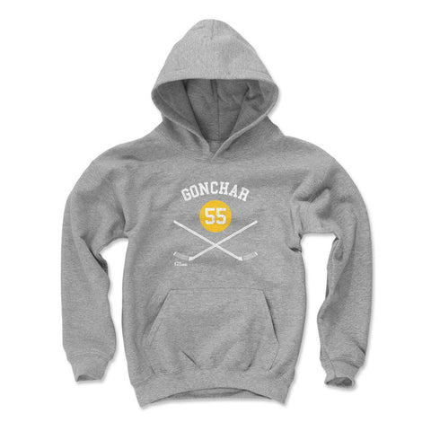 Sergei Gonchar Pittsburgh 55 Sticks  Kids Youth Hoodie Kids Youth Hoodie 500 LEVEL   